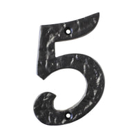 Number IR570 Vintage, Serif House Number, Black