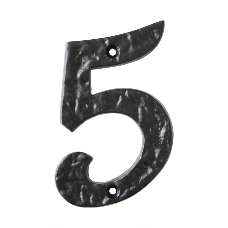 Number IR570 Vintage, Serif House Number, Black
