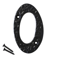Number IR830 Vintage, Serif House Number, Black
