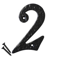 Number IR830 Vintage, Serif House Number, Black