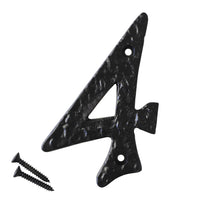 Number IR830 Vintage, Serif House Number, Black