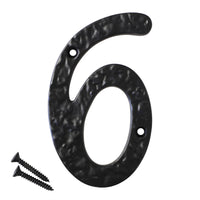 Number IR830 Vintage, Serif House Number, Black