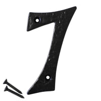 Number IR830 Vintage, Serif House Number, Black