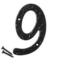 Number IR830 Vintage, Serif House Number, Black