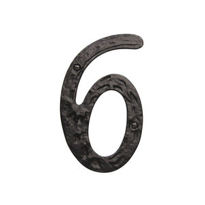Number IR830 Vintage, Serif House Number, Black