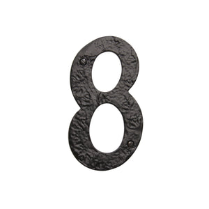 Number IR830 Vintage, Serif House Number, Black