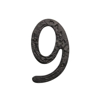 Number IR830 Vintage, Serif House Number, Black