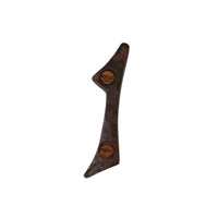 Number IR830 Vintage, Serif, Textured House Number, Rust