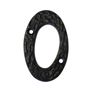Number IR830 Vintage, Serif House Number, Black
