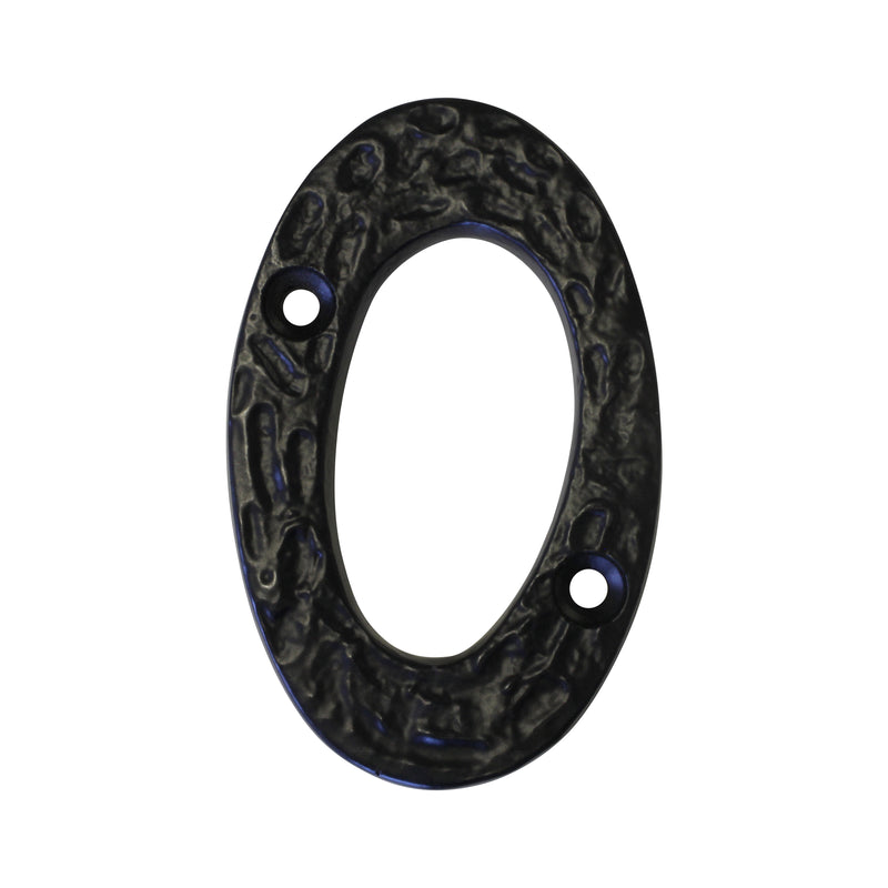 Number IR830 Vintage, Serif House Number, Black