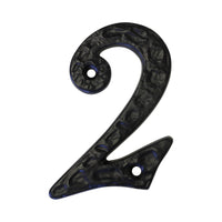 Number IR830 Vintage, Serif House Number, Black