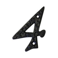 Number IR830 Vintage, Serif House Number, Black
