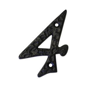 Number IR830 Vintage, Serif House Number, Black
