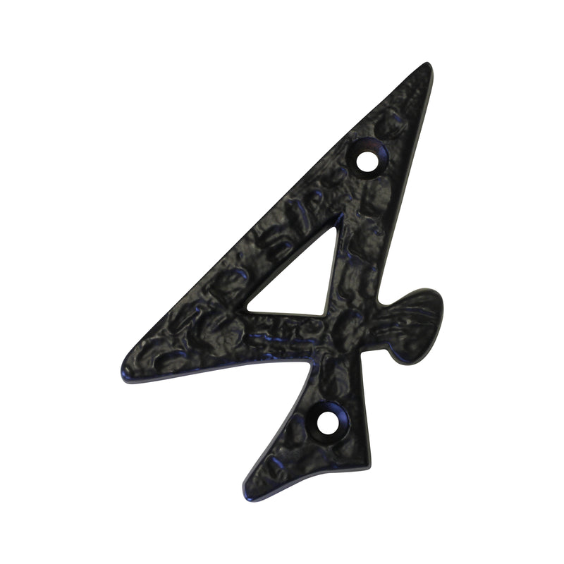 Number IR830 Vintage, Serif House Number, Black