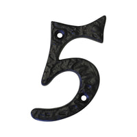 Number IR830 Vintage, Serif House Number, Black