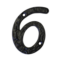 Number IR830 Vintage, Serif House Number, Black