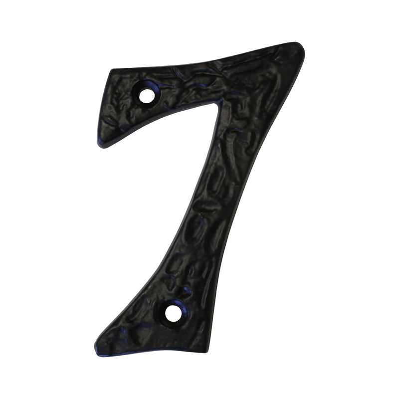 Number IR830 Vintage, Serif House Number, Black