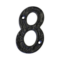 Number IR830 Vintage, Serif House Number, Black