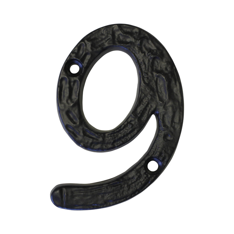 Number IR830 Vintage, Serif House Number, Black