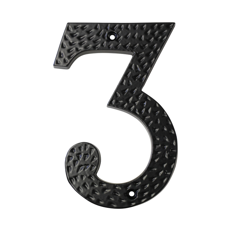 Number IR831 Modern, Serif House Number, Black