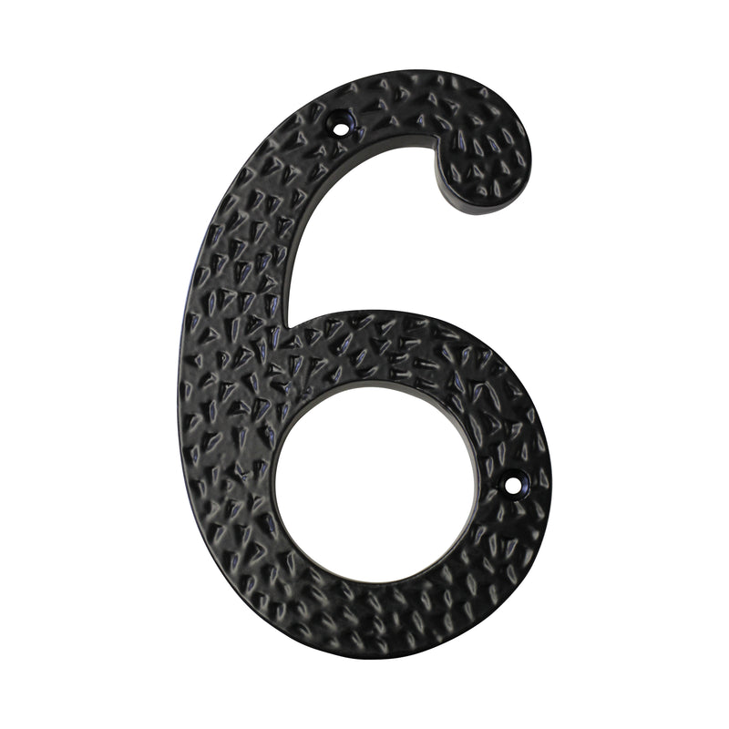 Number IR831 Modern, Serif House Number, Black