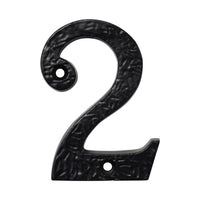 Number IR832 Rustic, Serif House Number, Black
