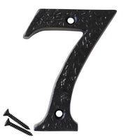 Number IR832 Rustic, Serif House Number, Black