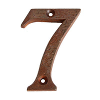 Number IR832 Rustic, Serif House Number, Rust